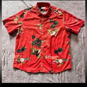 Tunevuse Mens Multicolor Retro Psychedelic Floral All Over Print Hawaii Size 2XL